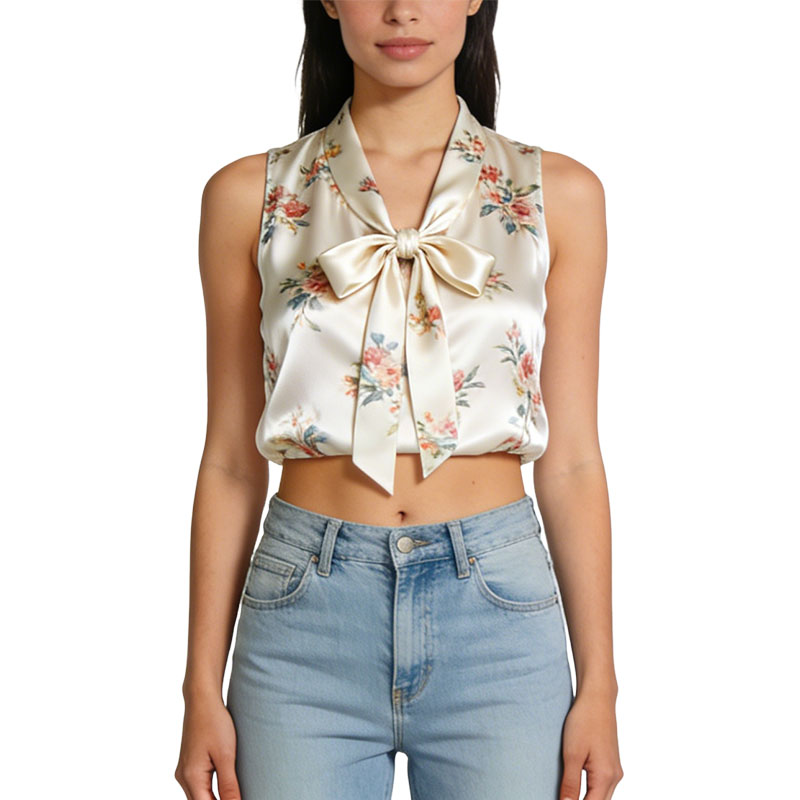 sleeveless-v-neck-elegant-cropped-top
