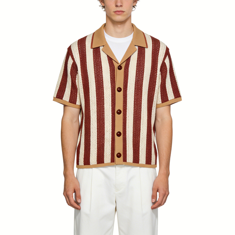 retro-stripe-knit-cardigan