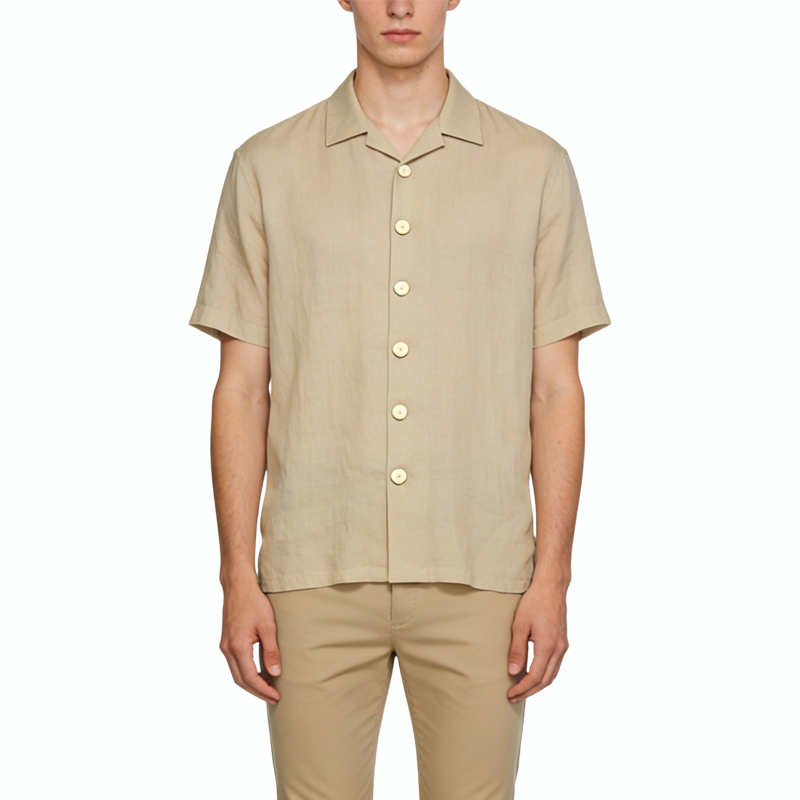 light-mature-style-daily-short-sleeve-shirt
