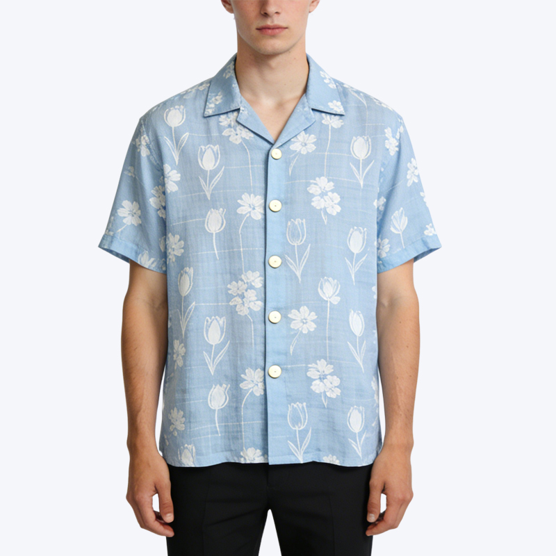 floral-printed-daily-short-sleeve-shirt