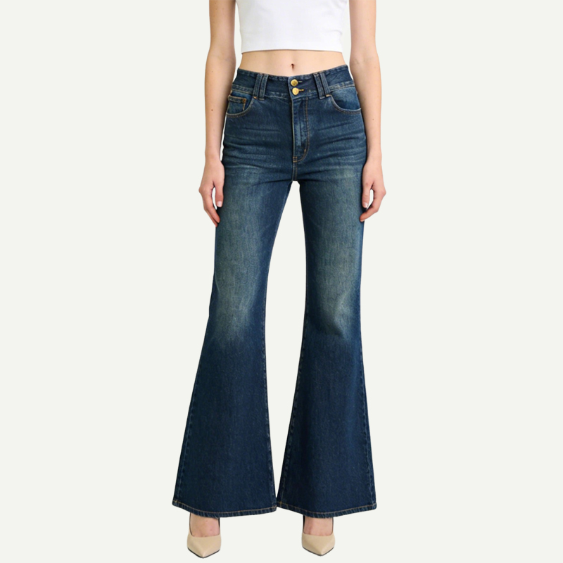 womens-classic-high-waisted-flared-jeans