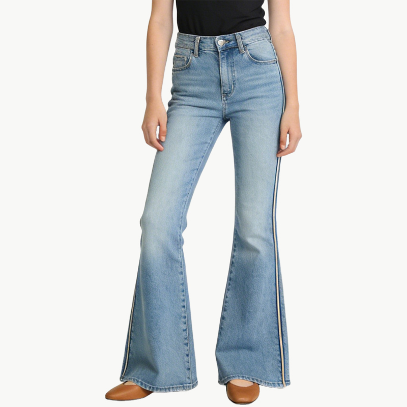 womens-casual-elastic-flared-jeans