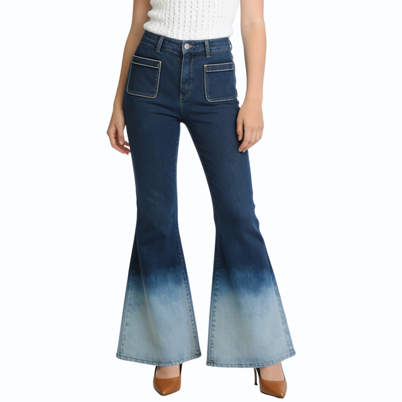 womens-gradient-high-waisted-flared-jeans