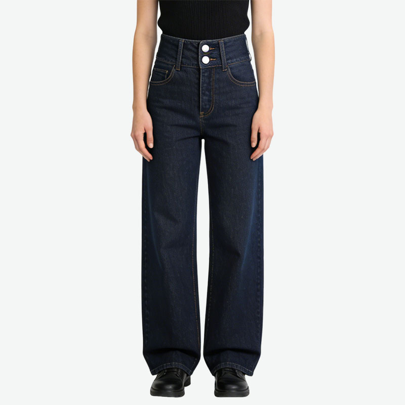 high-waist-double-button-commute-casual-straight-leg-jeans