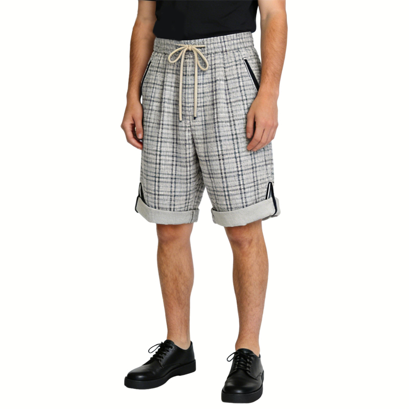 mens-casual-plaid-checked-shorts