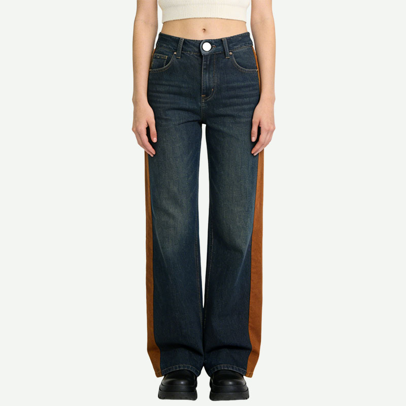 side-contrast-stripe-trendy-straight-leg-jeans