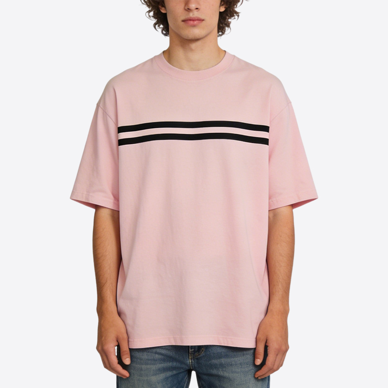 mens-retro-double-stripe-crew-neck-t-shirts