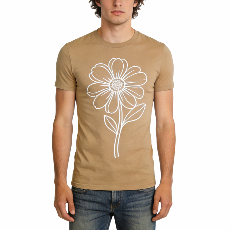 mens-daisy-print-crew-neck-t-shirts