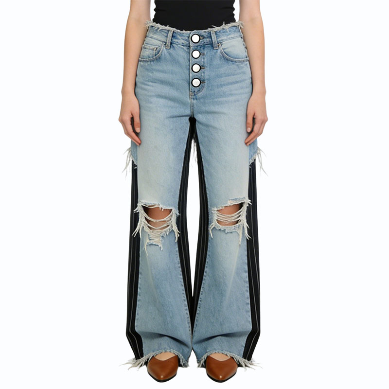 side-color-block-stripe-personality-street-pull-on-jeans
